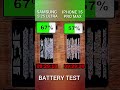 Samsung S25 Ultra vs iPhone 15 Pro Max Battery Test 🔋🔥 #samsung #iphone