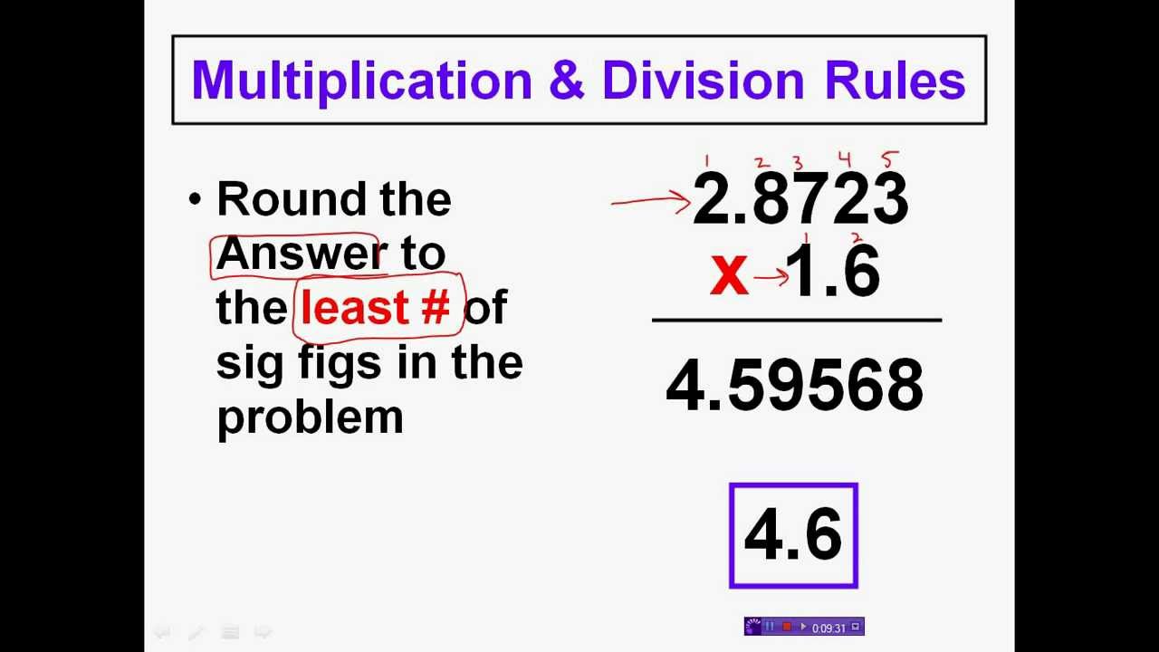 Sig Figs Multiplication And Division Worksheet