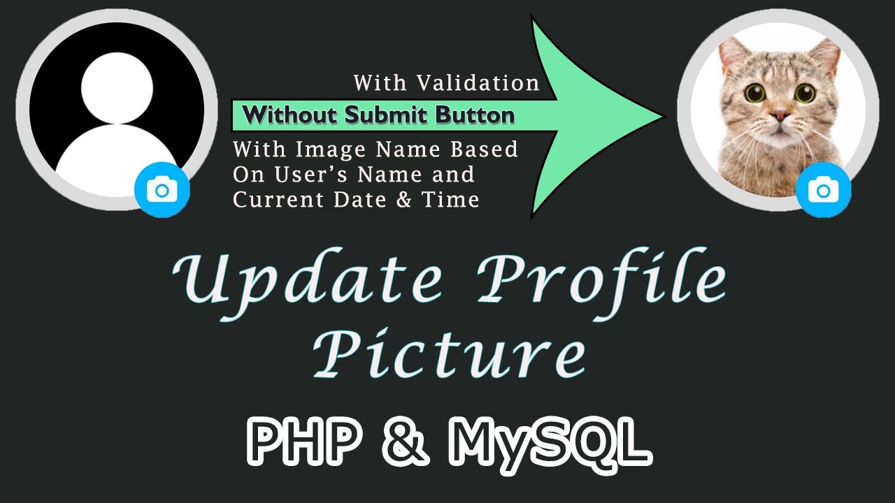 mysql update set  New  Update Profile Image Using PHP \u0026 MySQL | PHP \u0026 MySQL Tutorial