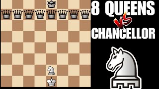 How many CHANCELLOR are needed to defeat 8 QUEENS?
