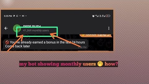 How I make my telegram bot show monthly users 