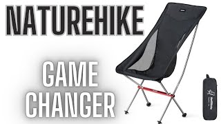 Portable Ultralight NatureHike High Back Camp Chair - BEST ONE YET!