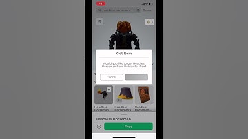 HEADLESS HORSEMAN IS FREE GET IT NOW #headlesshorseman #roblox