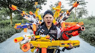 SEAL X Nerf War : Couple SEAL X Warriors Nerf Guns Fight Dr Ken Group Destroying Dangerous Criminal