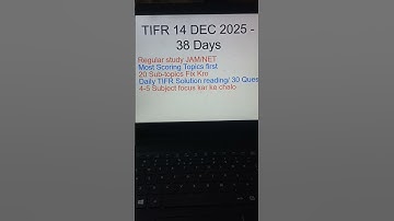 last 38 days what to do ?? TIFR 2026 Preparation Strategy #tifr #iitjam #csirnet