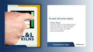 Turning off Error Codes on an L&L Kiln Genesis Control