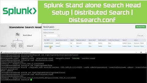 Splunk Stand Alone Search Head Installation | Distributed Search | Distsearch.conf
