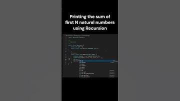 Printing sum of first N Natural Numbers using Recursion #java #coding #recursion