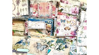 Ways to use napkins for junk journal embellishments