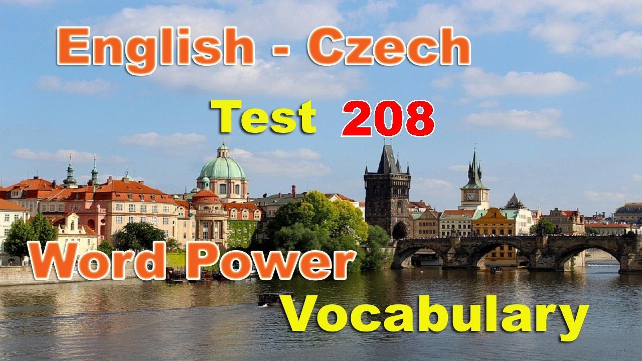 English Czech Vocabulary Word Power Test 208