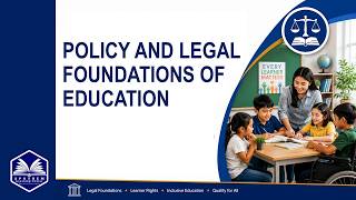 Policy and Legal Foundations of Inclusion [Session 1]