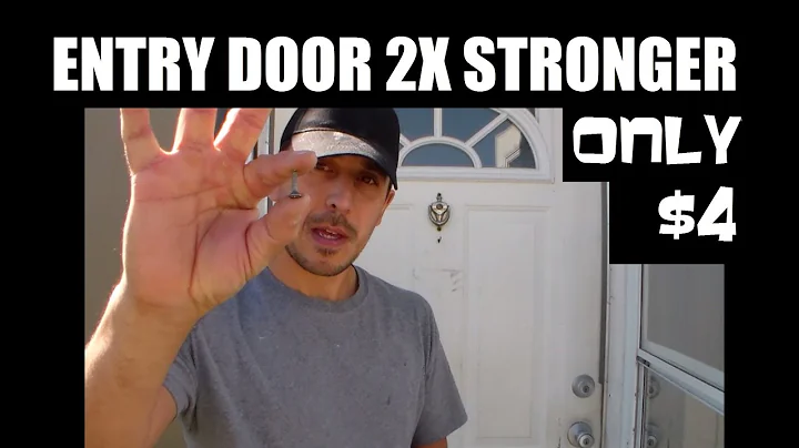 Home security: Make your entry door 2 times stronger in 1 minute