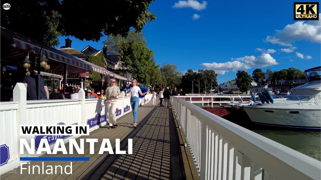 Walking in Naantali Finland - Summer Walk in Old Town (4 Aug 2021)