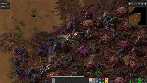 Factorio - Spidertron taking an evening walk through the countryside