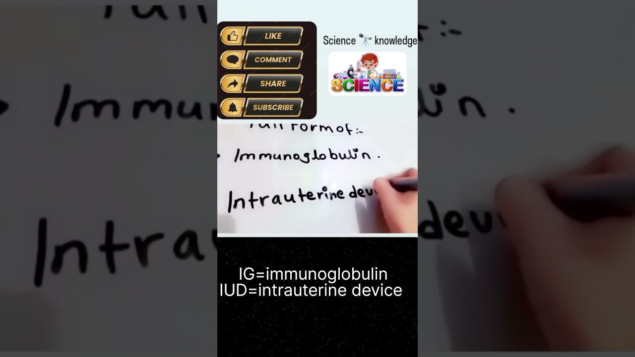 Full Form Of IG And IUD YouTube Full Form Of IG And IUD YouTube