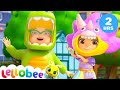 Dino Dance | Best of Lellobee tunes 🎵| Kids song mix with lyrics