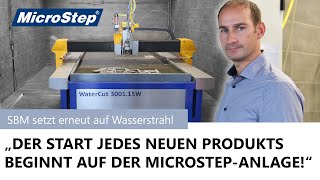 Eine Idee und eine MicroStep-WaterCut für Produkte auf See und in der Luft