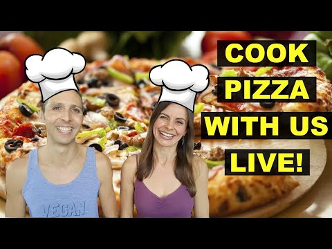 LIVE STREAM COOKING SHOW/ DEMO 🤤 VEGAN PIZZA!!