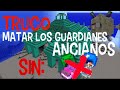 Truco para Matar a los Guardianes Ancianos sin Pociones! Minecraft (Cualquier Version)