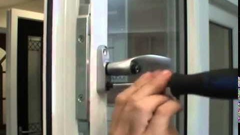 Changing a handle on a uPVC window by Abbey Windows