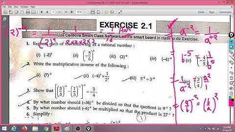 Cbse Class 8 maths cordova exponents  lecture 1