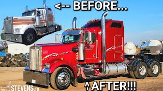 Full Restored KENWORTH W900 Walk Around! See It Before & After!  It's Been Working Over A Year Now!