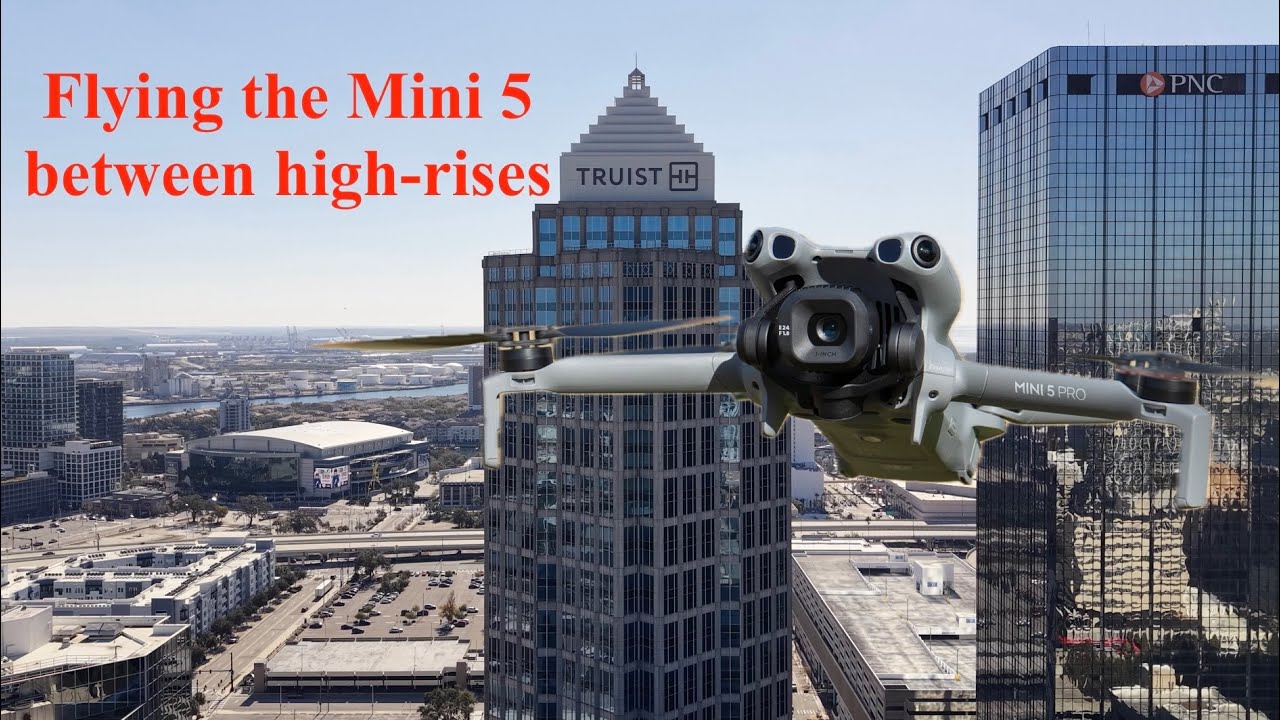 Flying Downtown Tampa