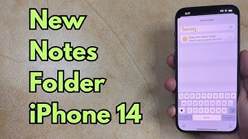 How to Create a New Notes Folder on iPhone 14