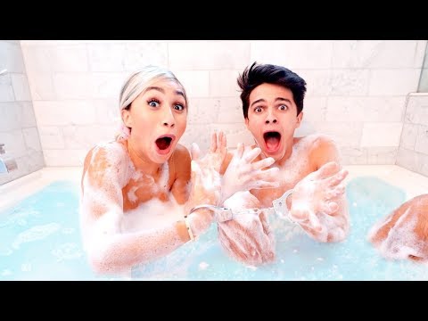 24 HOURS HANDCUFFED TO MY CRUSH, BRENT RIVERA | MyLifeAsEva