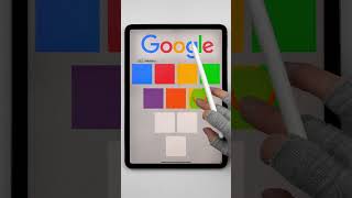 Mixing colors of Google #satisfying #digitalart #colormixing #google #art