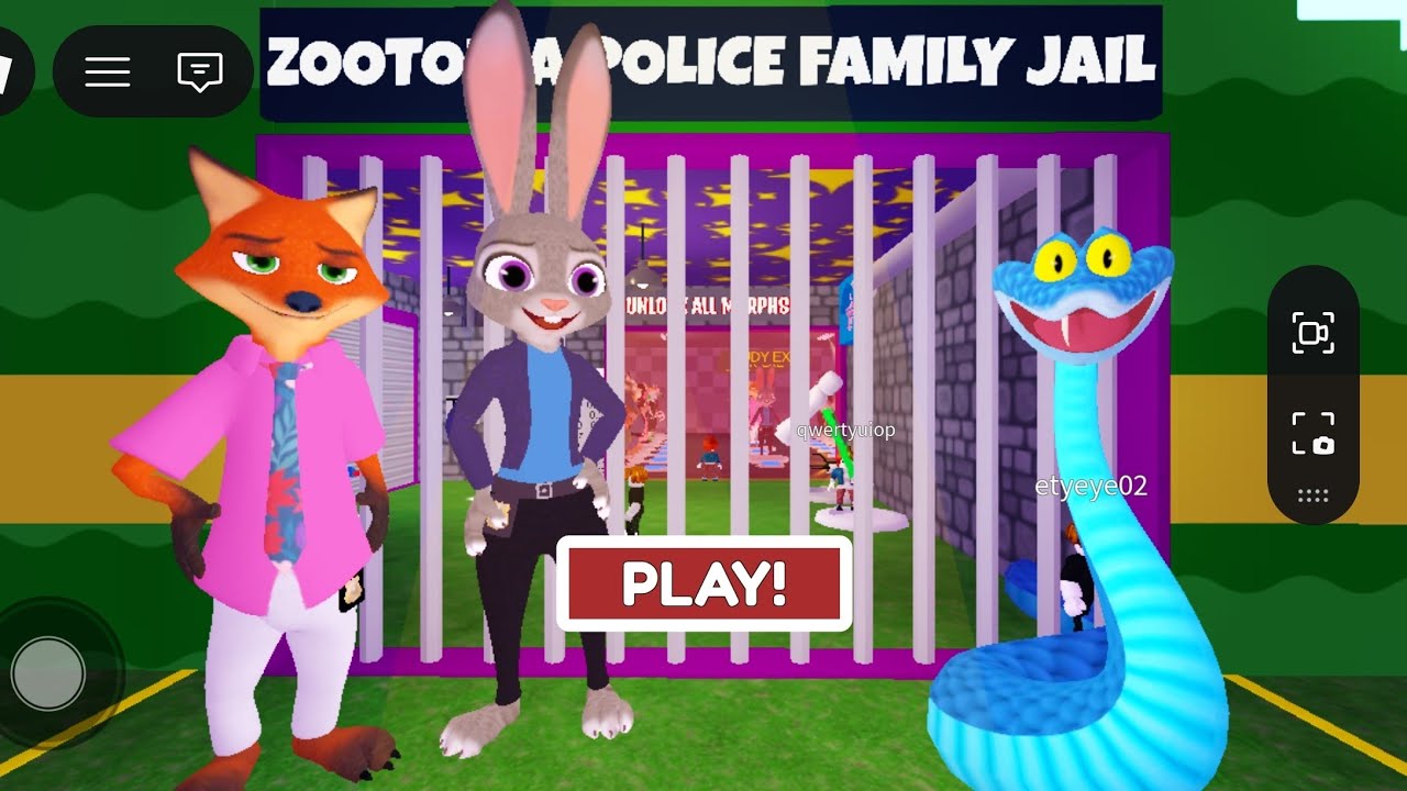 ZOOTOPIA POLICE FAMILY PRISON RUN ESCAPE! (OBBY) Roblox 