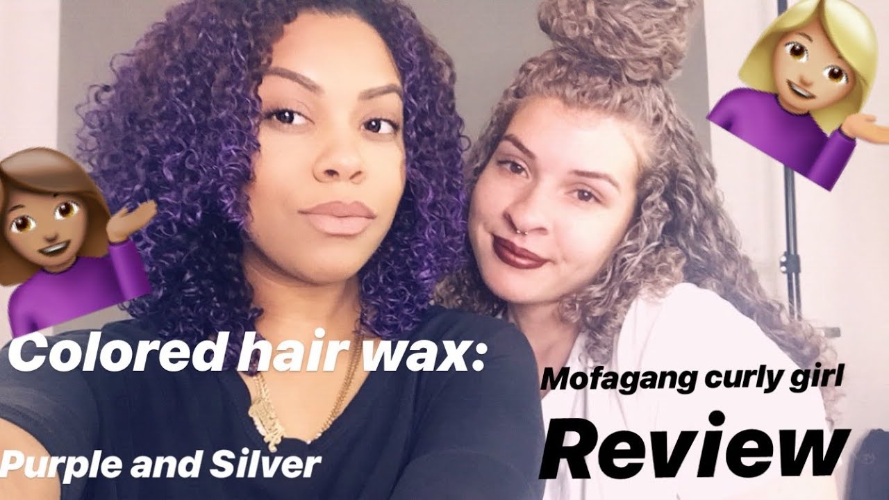 Temporary Color Hair Wax On Naturally Curly Hair Mofajang Demo