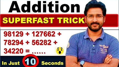 Addition Tricks - Add any digit number in 10 seconds | Addition trick for big numbers | Dot Method