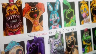 Menggambar Karakter Fnaf Versus Smiling Critters Yang Ada Kesamaan