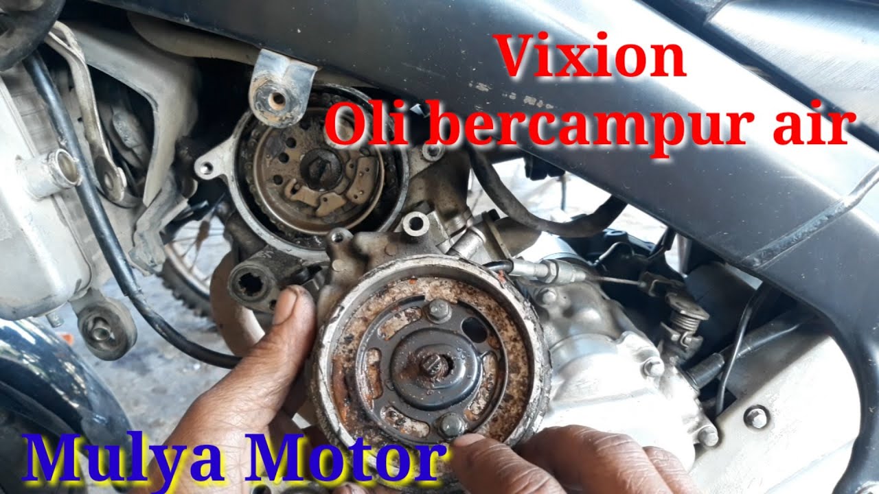 Cara besihkan sisa air dan ganti seal, bearing pompa air vixion old