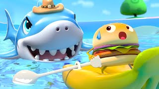 Yummy Foods Family Ep 3 - Big Shark is Coming | BabyBus TV - Kids Cartoon
