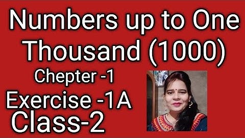Numbers up to One Thousand (1000)#maths#mittsure#Ex-1A#Class2, exercise by Mukesh soni