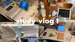 / study vlog (14) / random day in my life ㅠㅠ,ปั่นคอร์ส,เเนะนำเเอปเรียน ! ★ ★