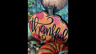 How to paint a Pumpkin with Tamara Bennett