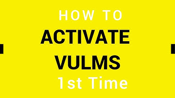 How To Activate VULMS Account 1st Time
