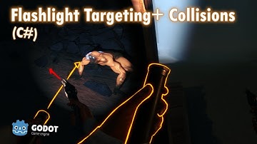 Godot 3D - Flashlight Collision Plus Dynamic Targeting - Making a FPS Horror Game (C#) | 12