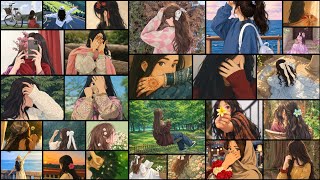 🦋Aesthetic Anime Nature Girls😍❤️‍🔥 DP Collection🌿✨ Cute Illustrated Profile Pictures💥💫.........  screenshot 2