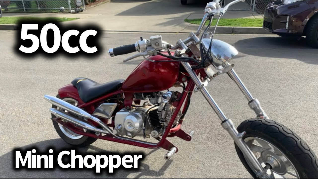 So I just bought a mini chopper 50cc 4 stroke 4 speed. And I am looking for  any tips on how to improve it engine wise and looking wise? : r/choppers