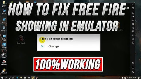 How To fix Free Fire Showing Free Fire Keeps Stopped In Emulator 2023 | Free Fire Problem Kaise Fix