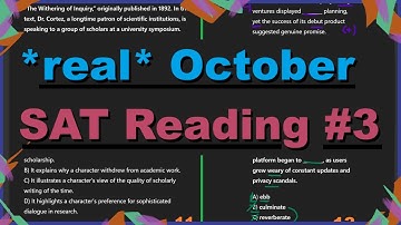 *Echte* SAT-lezing van oktober 2025 #3