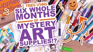 UNBOXING SIX MONTHS OF ART SUPPLIES | Upcrate Subscription Art Supplies