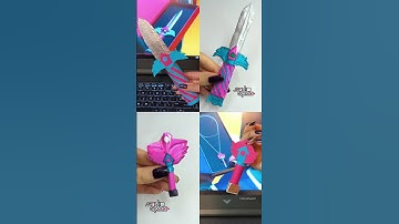 Diy squid game knife and key 🩷 #squidgame #diy #shorts