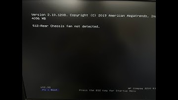 Hp Error 512 rear chassis fan not detected solved / shortcut on PC Motherboard FIX EASY AND FAST