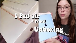 IPAD AIR (2019) UNBOXING + Apple Pencil Unboxing| Hannah Theresa