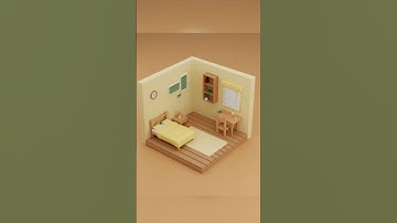 3D Isometric Room Modeling Inside Of Blender #3d #animation #blender3d #3danimation #blender